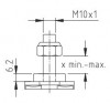 ANKKURI1007 Крепёжный фитинг с болтом M10 - Ketten