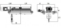 Таль с двухрельсовой тележкой - Ketten - Цепные электротали, цепные ручные и рычажные тали KITO